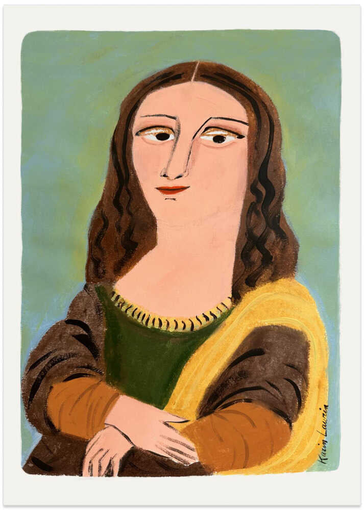 Moderne Mona Lisa von Karin Lauria