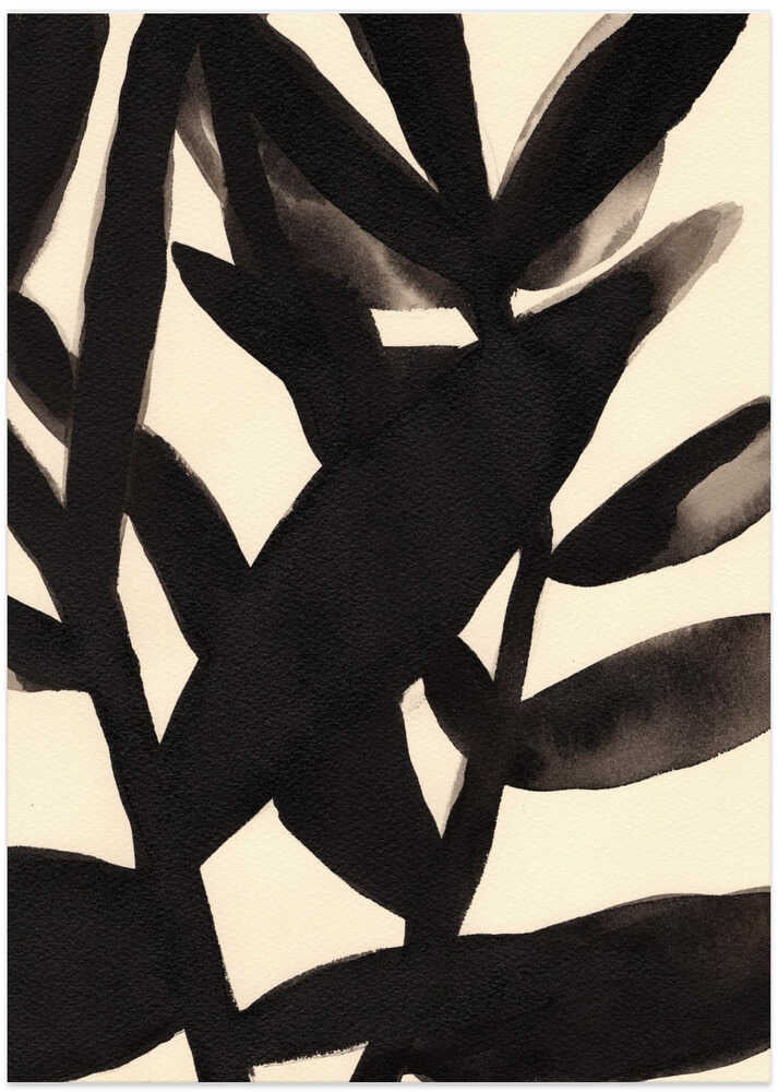 Branches in Black and Beige II by Janel Bragg