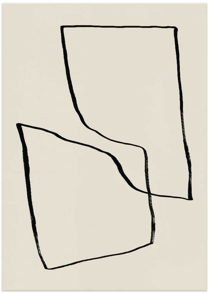 Minimalistische abstrakte Linien von Little Dean