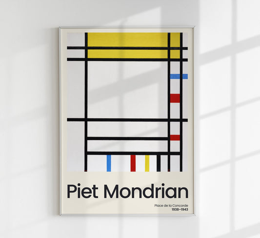 Place de la Concorde by Piet Mondrian Exhibition Poster