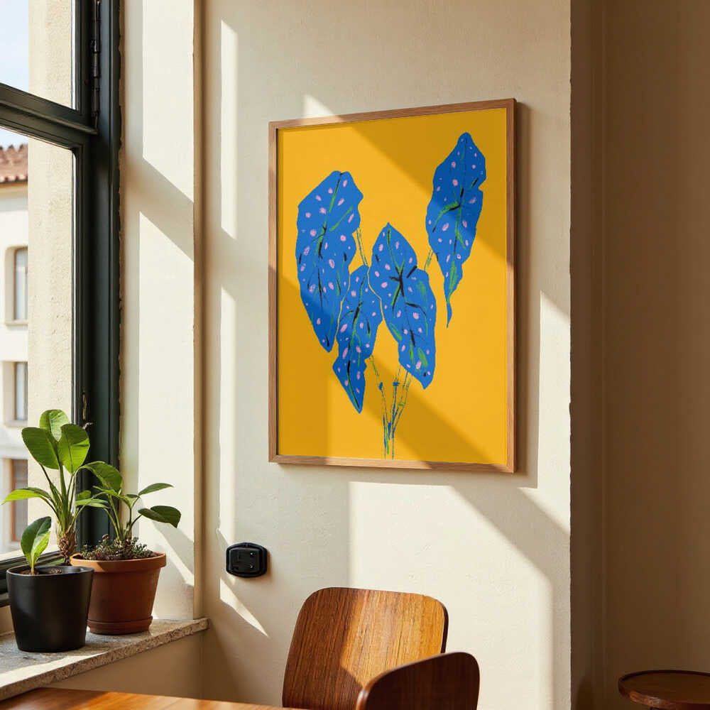 Begonia Maculata Blau und Gelb von Francesco Gulina