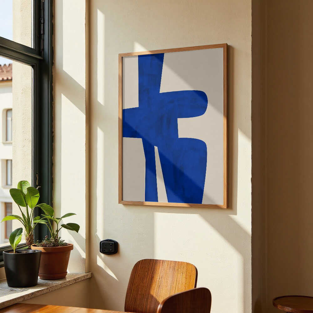 Blue Harmony Shape by Elena Ristova