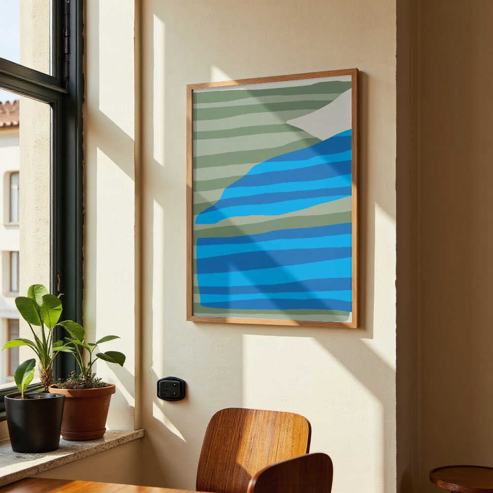 Abstract Stripe Minimal Collage by Little Dean