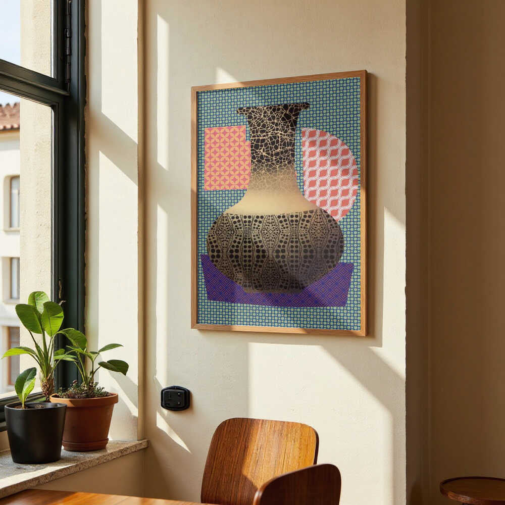 Yellow Vase and Purple Mat by Little Dean