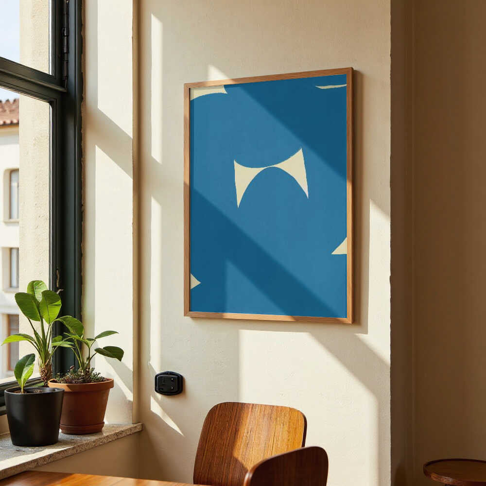 Blue Abstract Serenity by Little Dean