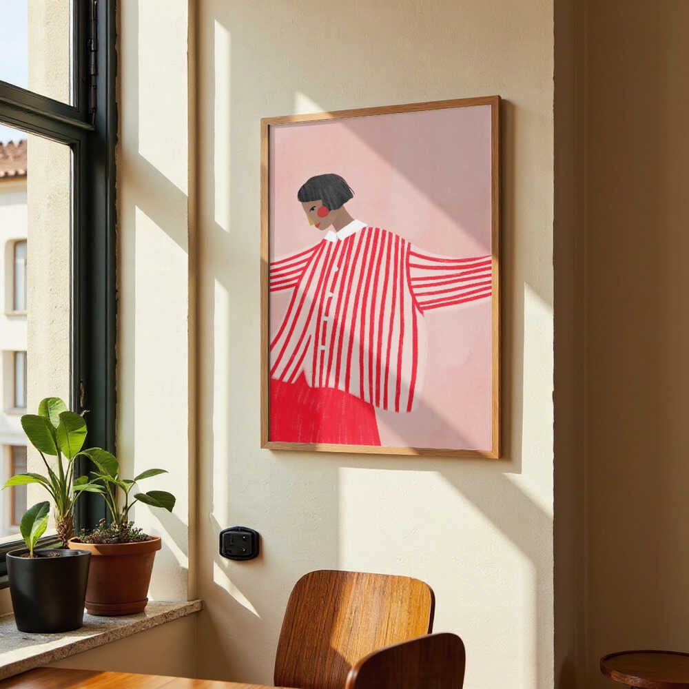 The Woman With the Red Stripes by Bea Müller