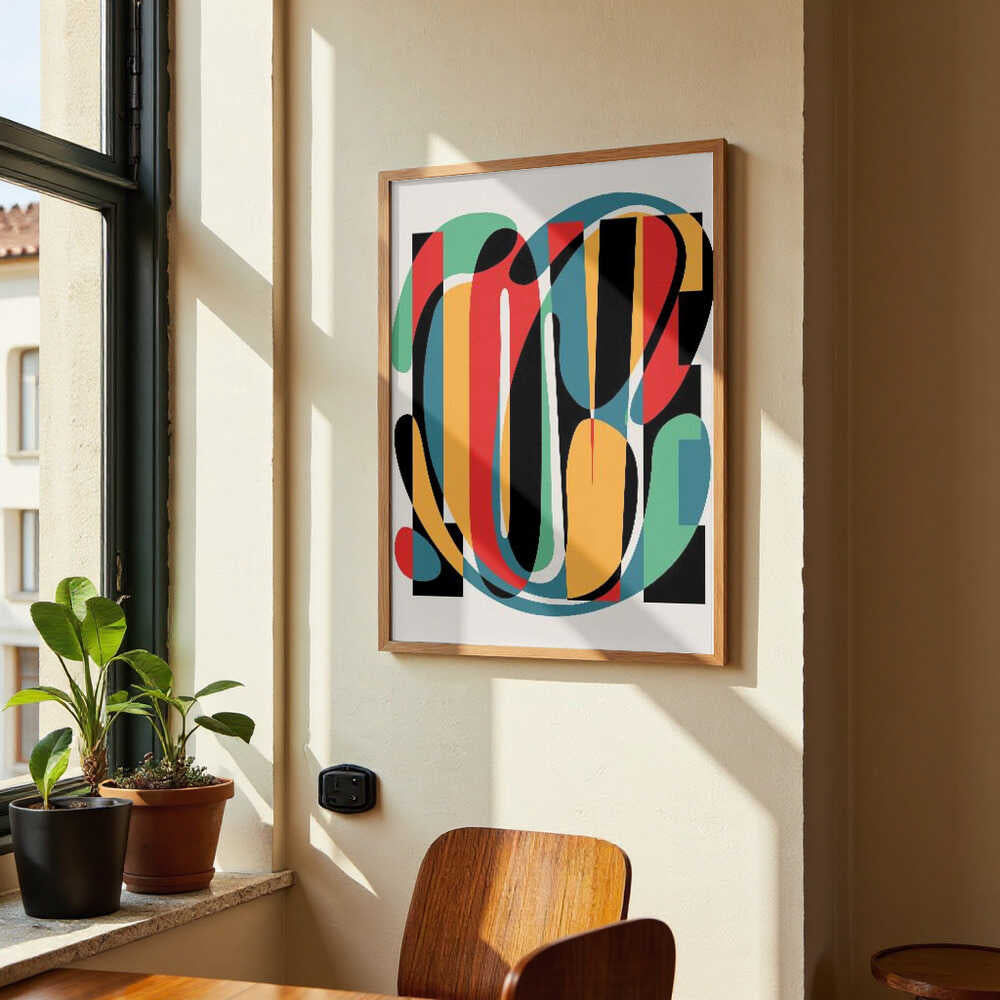 Love Abstract Design by Retrodrome