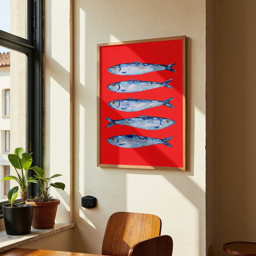 Sardines Berry Red by Alice Straker