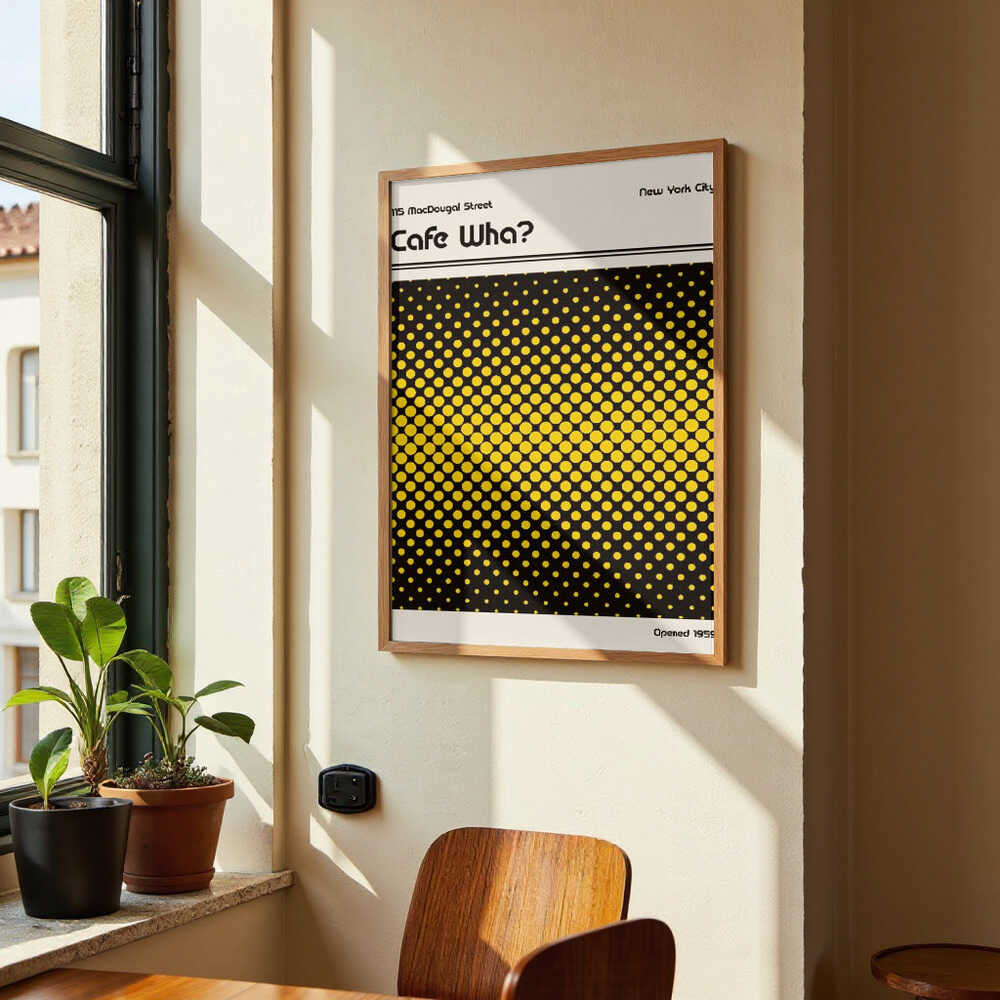 Cafe Wha Retro Poster by Retrodrome