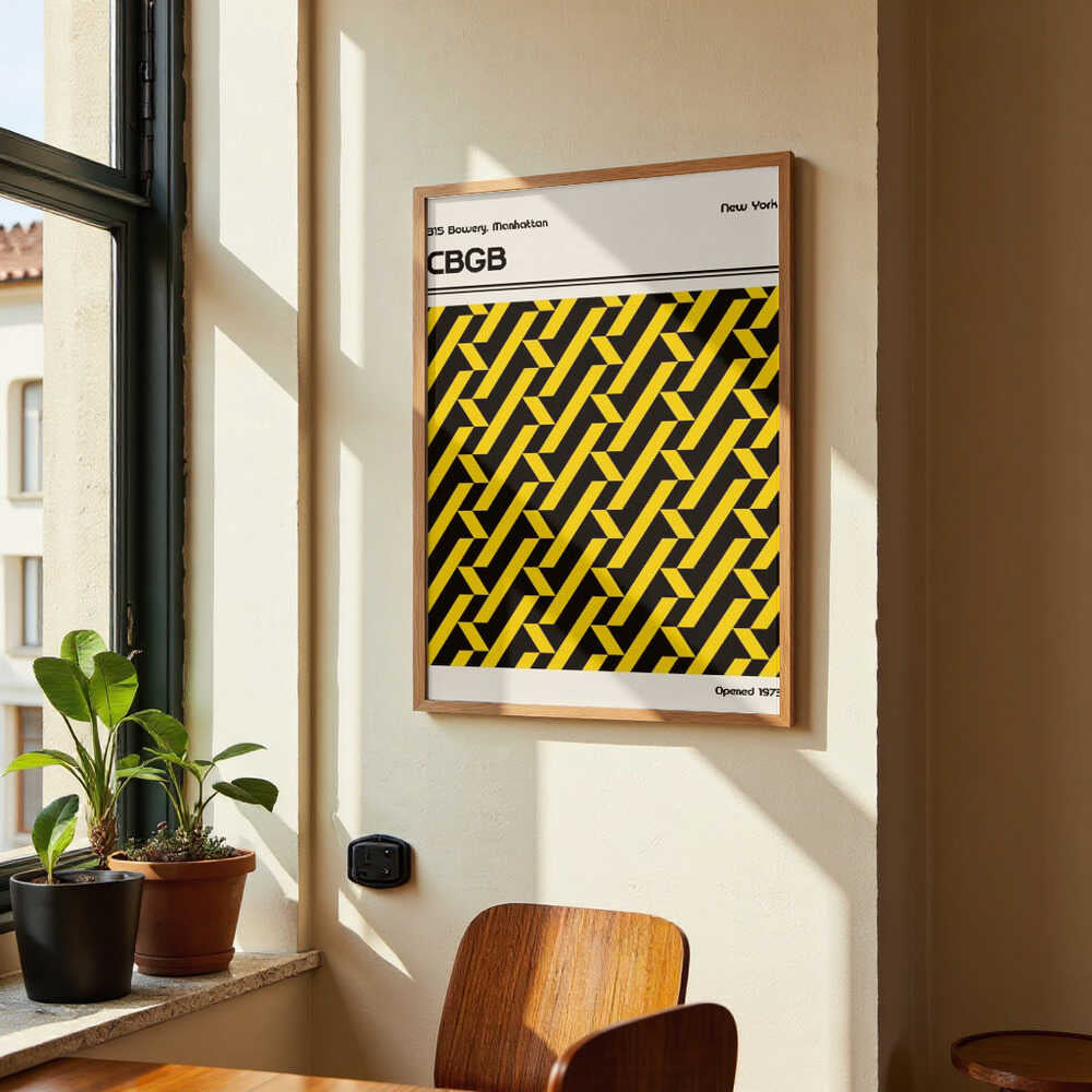 CBGB Veranstaltungsort Poster von Retrodrome