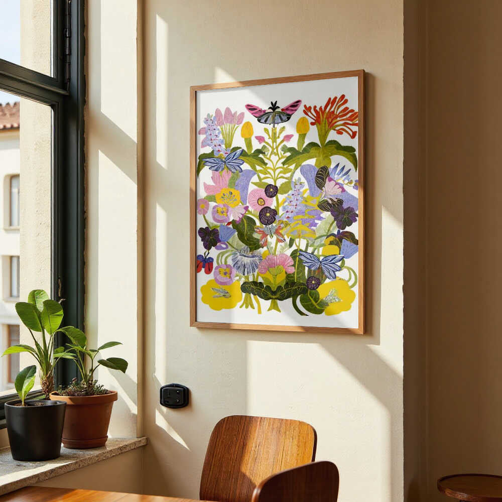 Abstract Autumn Floral by Rafaela Mascaro