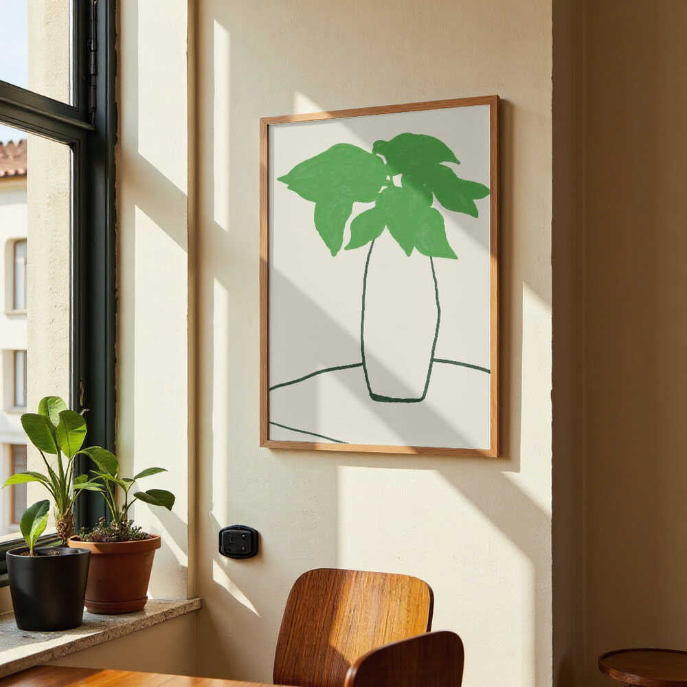 Green Leaves On The Table von Little Dean