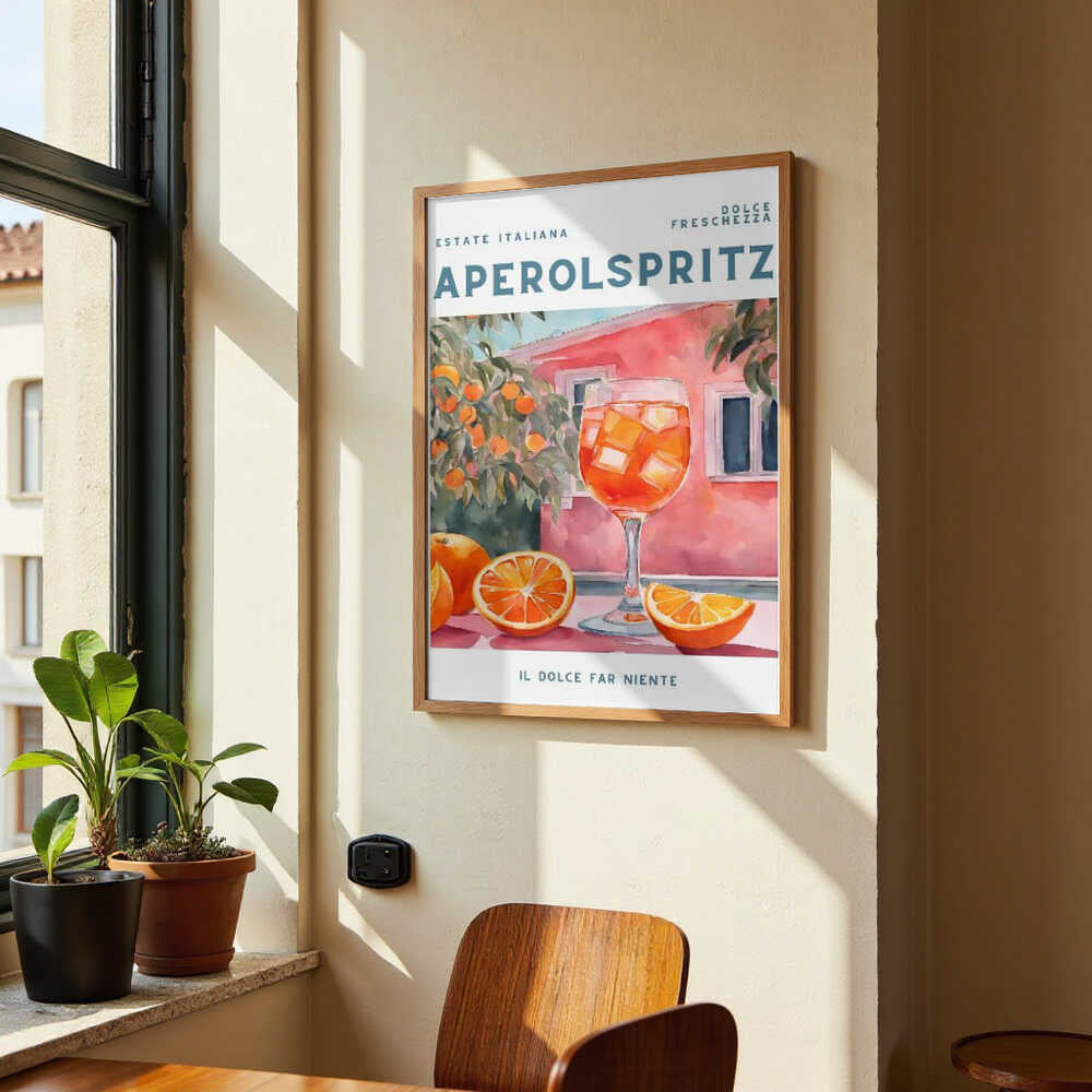 Aperol Spritz, Aquarell, Fresh by Ohkimiko
