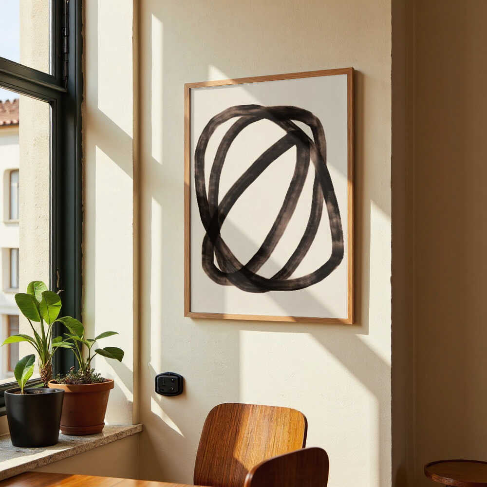overlapping black loops by Little Dean