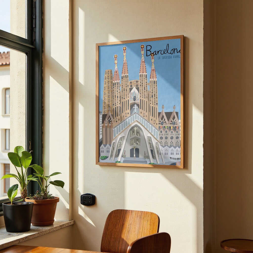 The Sagrada Familia, Barcelona by Artist Carla Daly by Carla Daly
