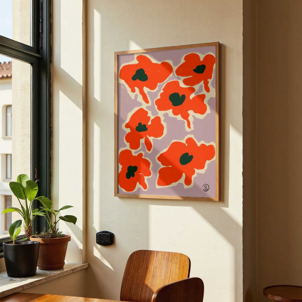 Vibrant Poppy Flowers by Sandra Poliakov