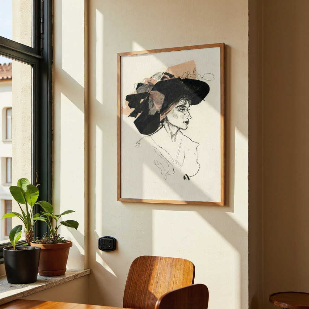 Woman In A Large Hat by Ute Rathmann