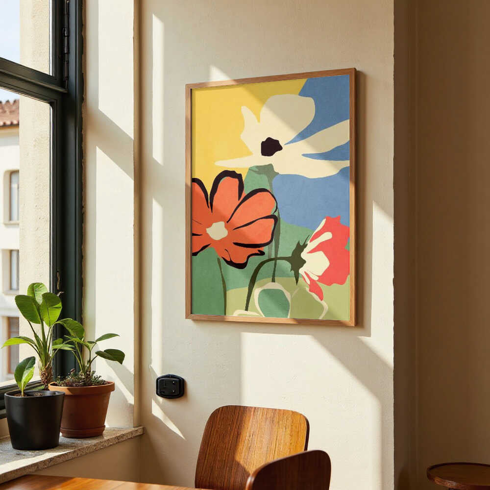 Moderne abstrakte Kunst Blumen von ThingDesign