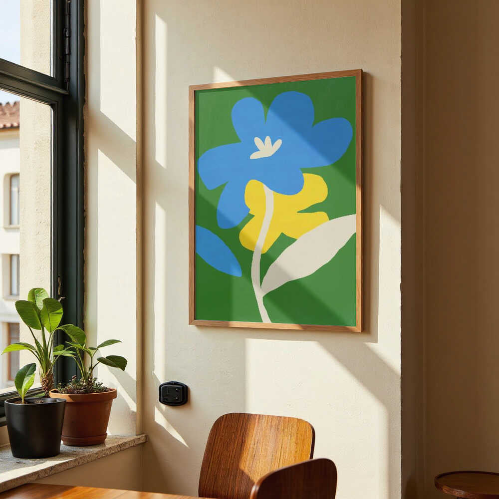 Contrast Blue And Yellow von Little Dean