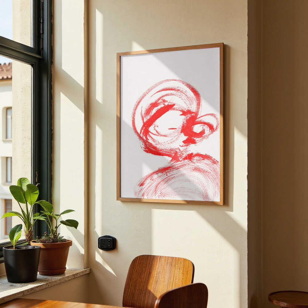 Swirling Red Essence by Santhosh ch