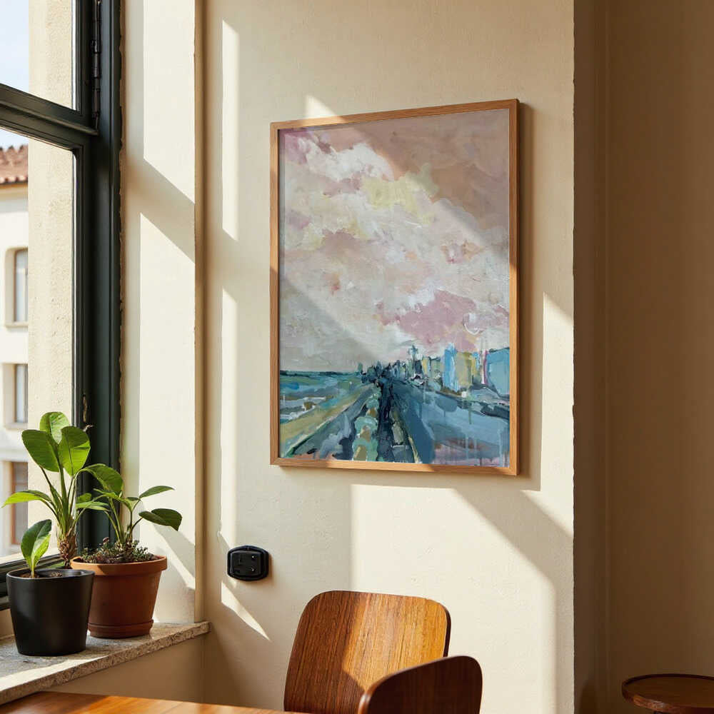 Pastellfarbene Skyline Drift von Alice White