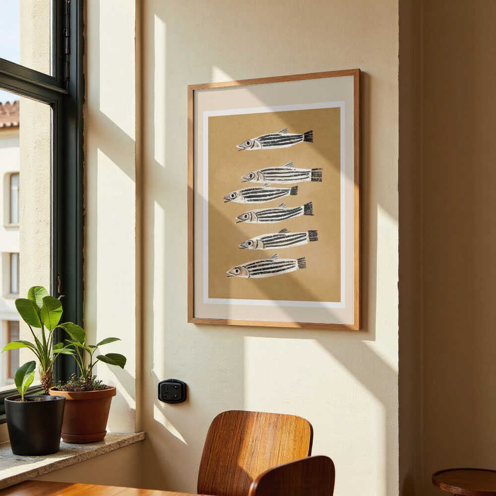 Minimal Fish Study by City Art