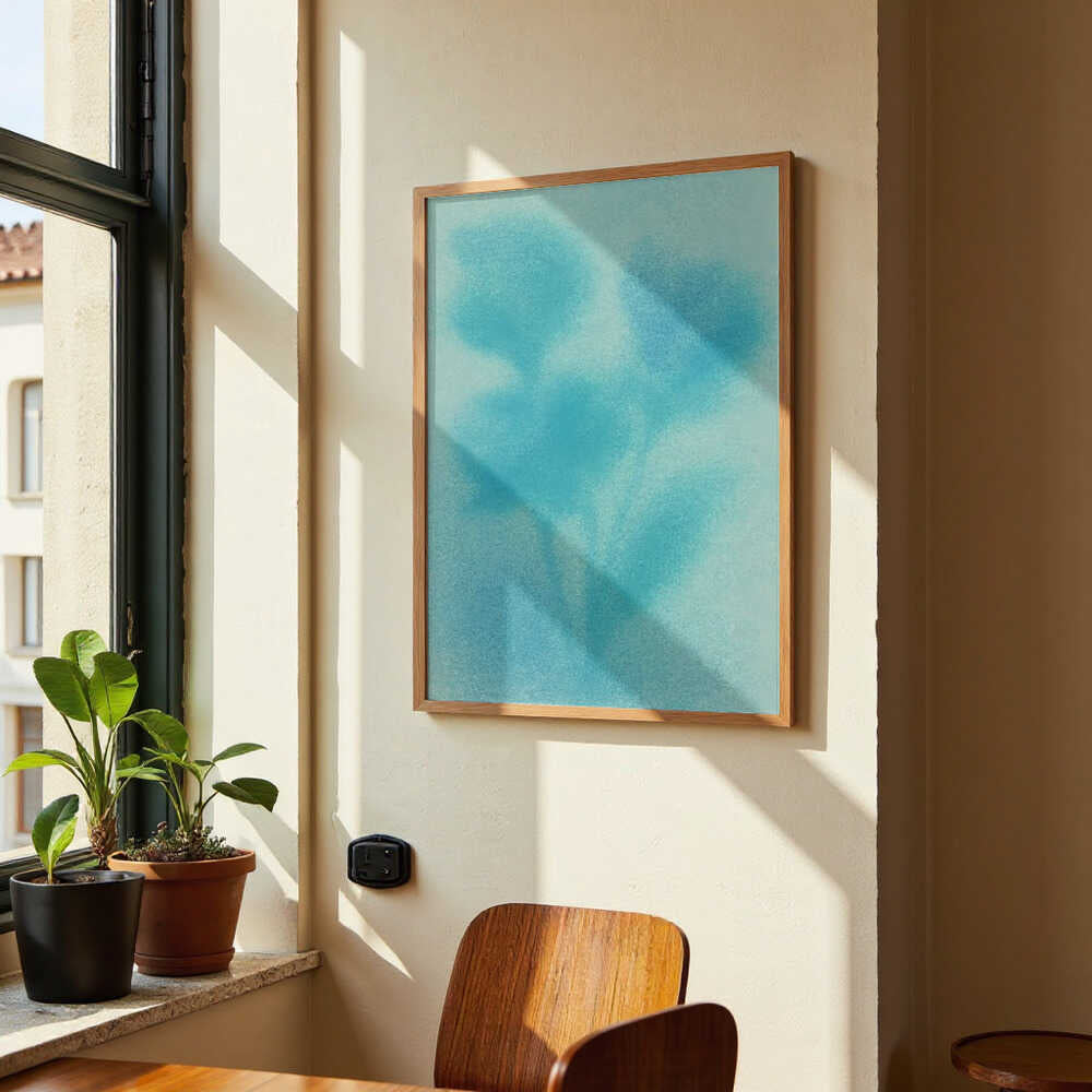 Aqua Bloom Silhouette by Frida Floral Studio