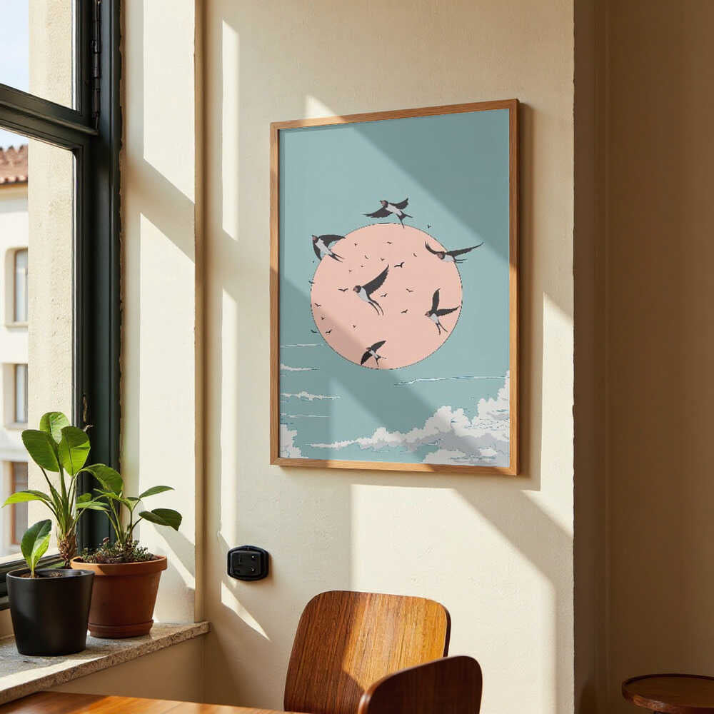 Swallows at Sunrise by Nicholas