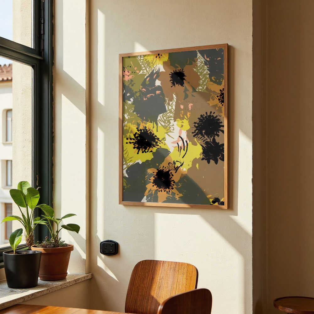 Yellow Ochre Florals by Uma Gokhale