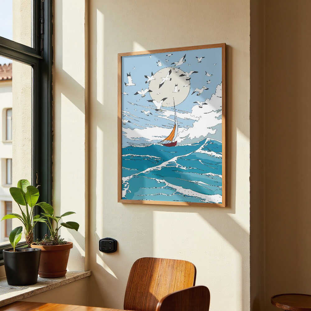 Seelandschaft und Möwen von Nicholas