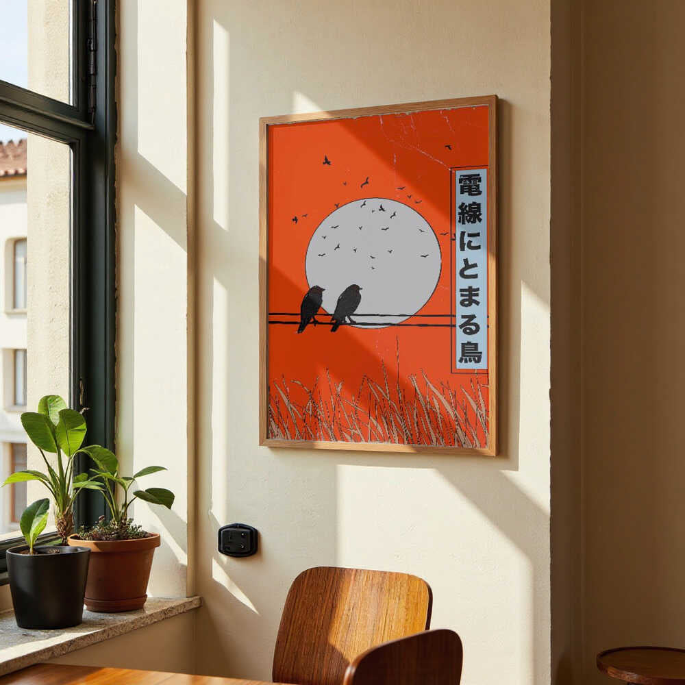 Vögel auf einem Draht von Nicholas