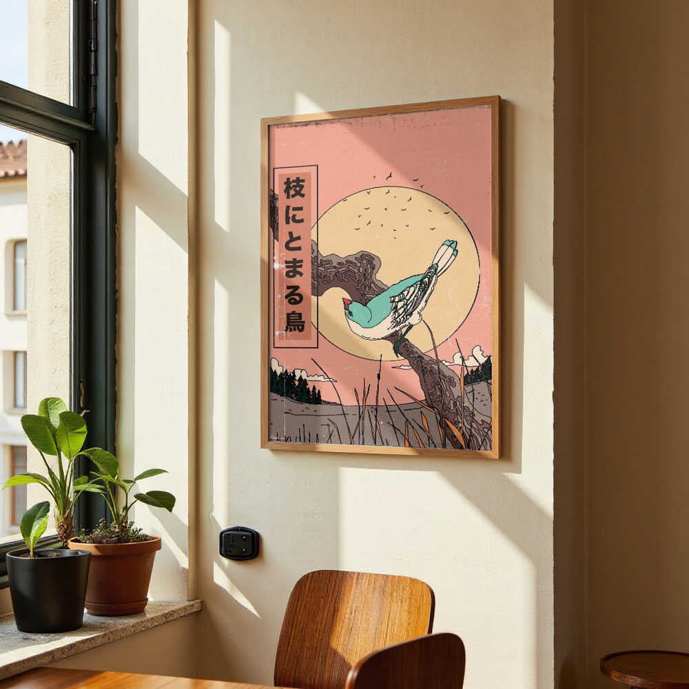 Vogel auf einem Ast von Nicholas