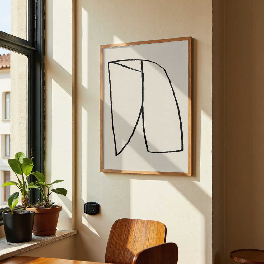 Minimalist Black Line Shape by Little Dean