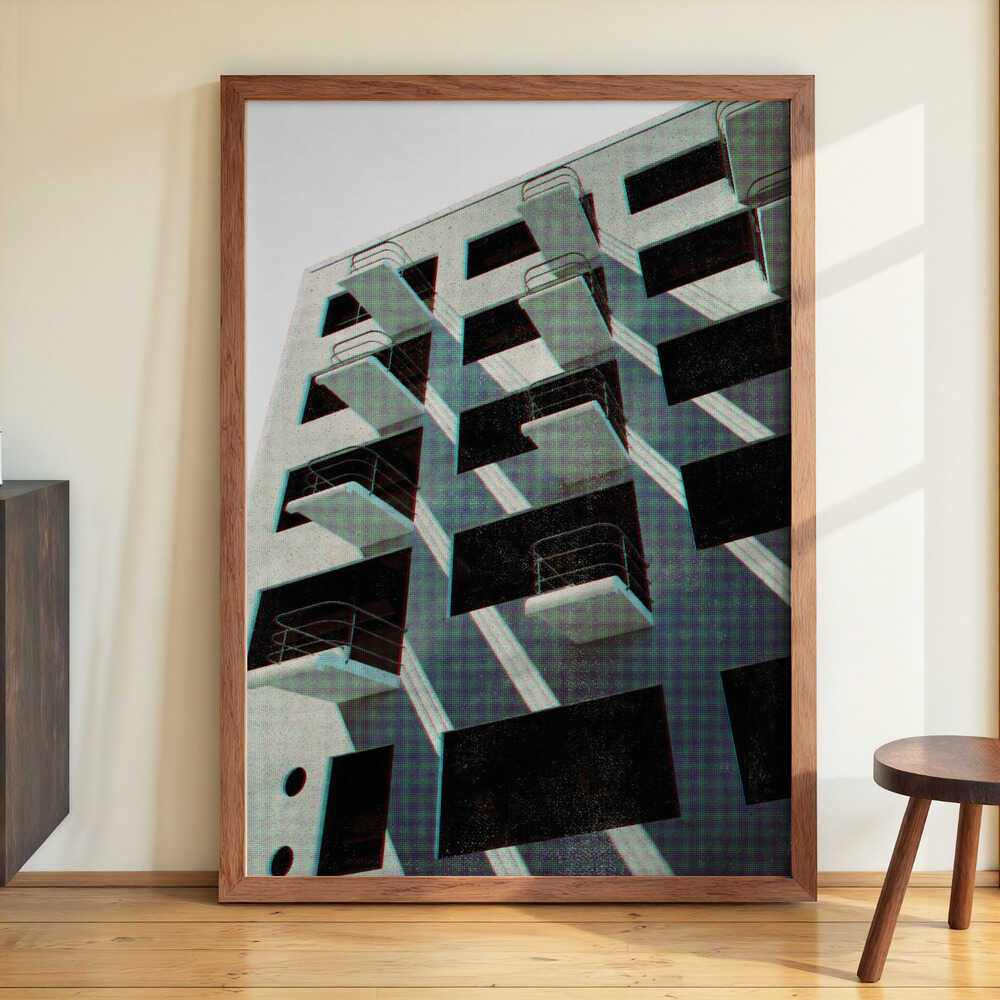 Bauhaus Dessau architecture in vintage magazine style VI by Rosana Laiz Blursbyai