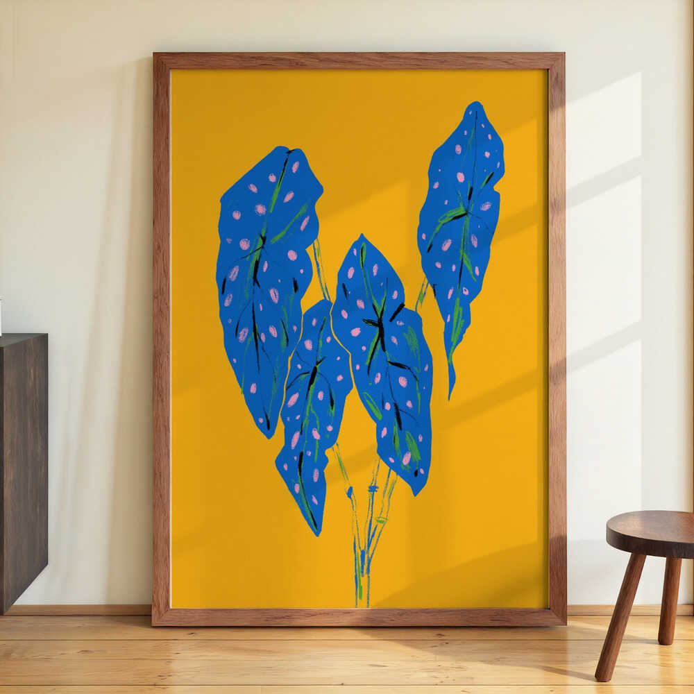 Begonia Maculata Blau und Gelb von Francesco Gulina