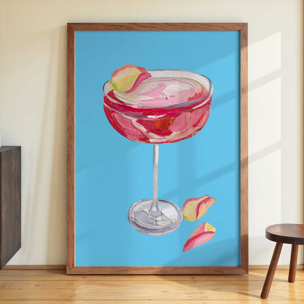 Sparkling Rose Gin Cocktail by Alice Straker