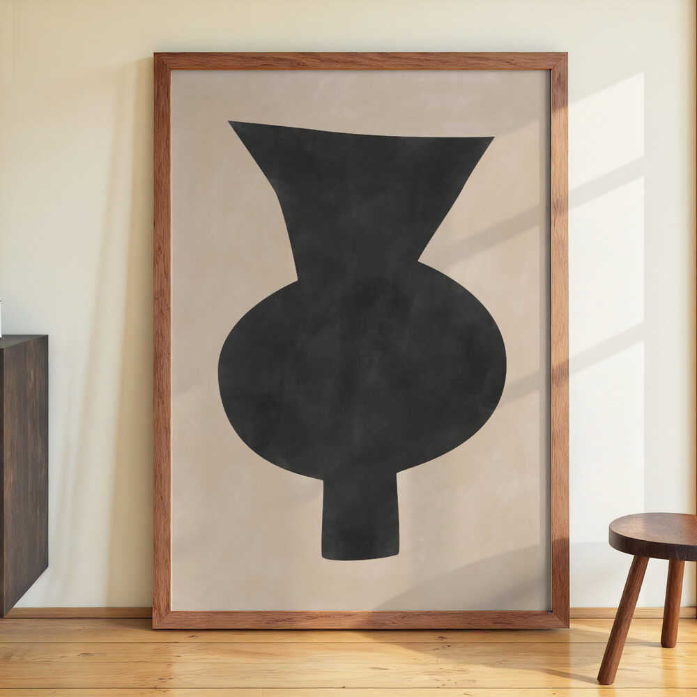 Abstract Vase Silhouette by Elena Ristova