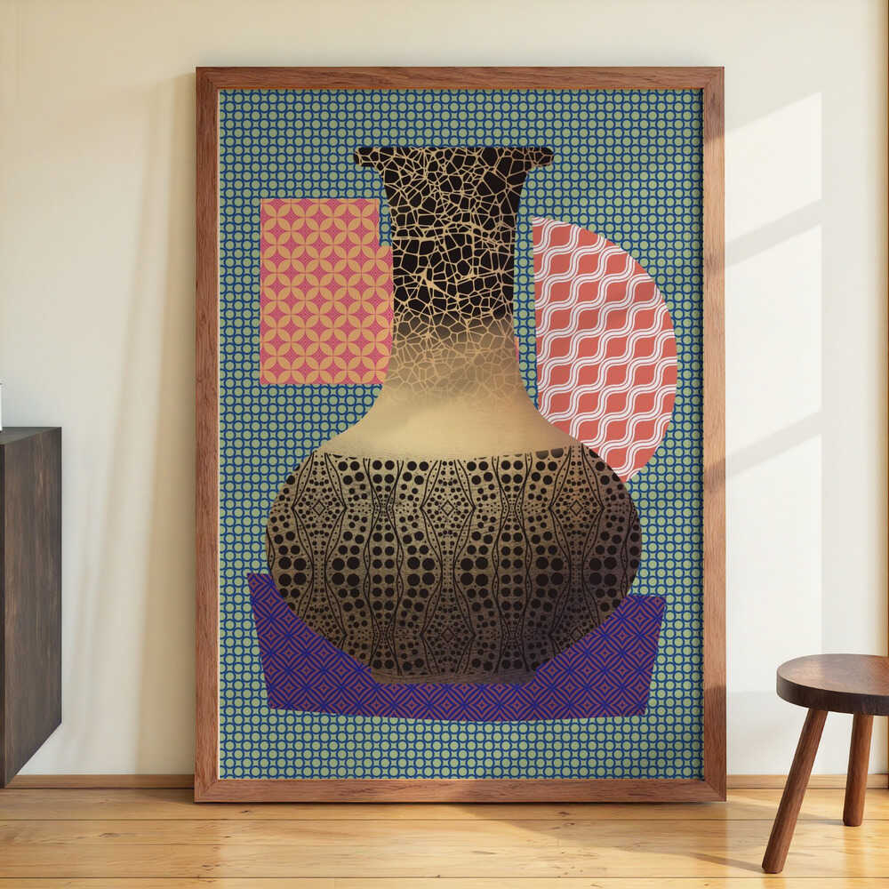 Yellow Vase and Purple Mat by Little Dean