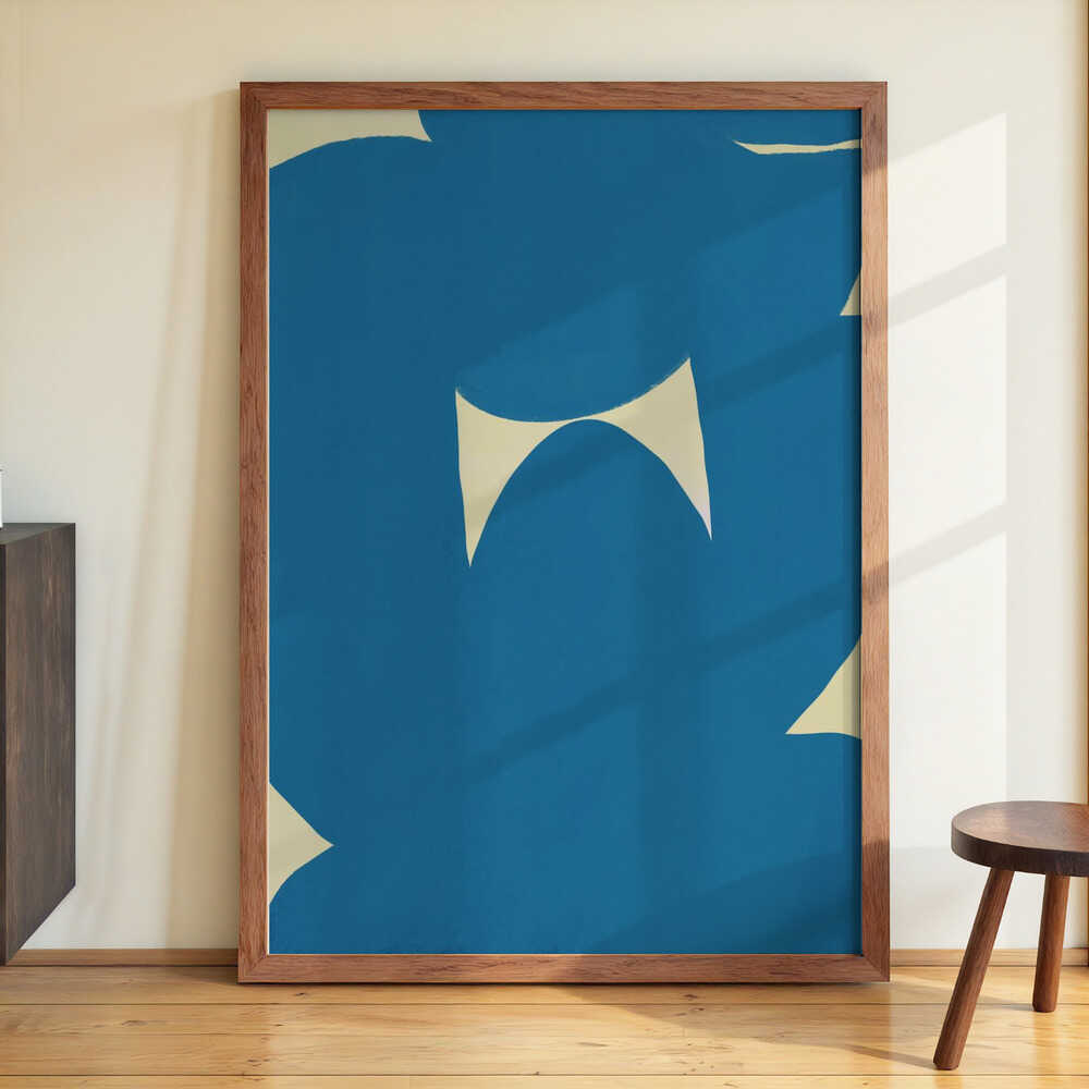 Blue Abstract Serenity by Little Dean