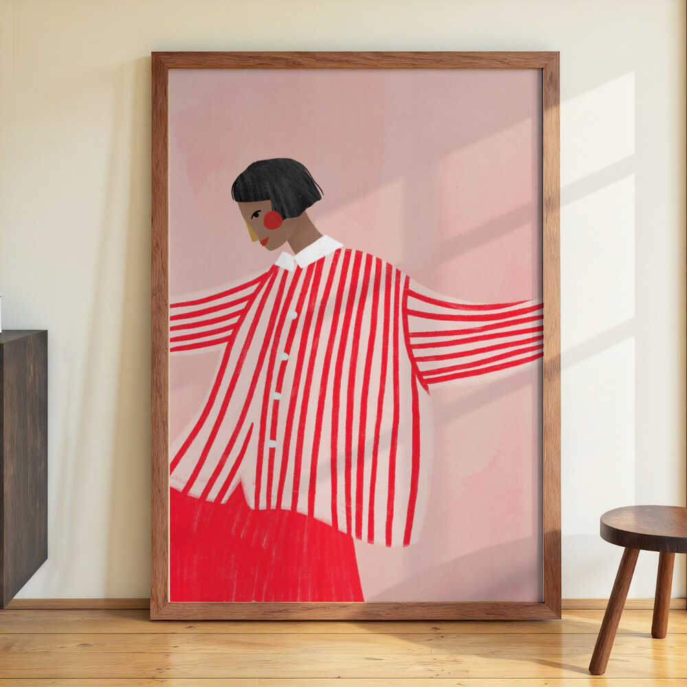 The Woman With the Red Stripes by Bea Müller