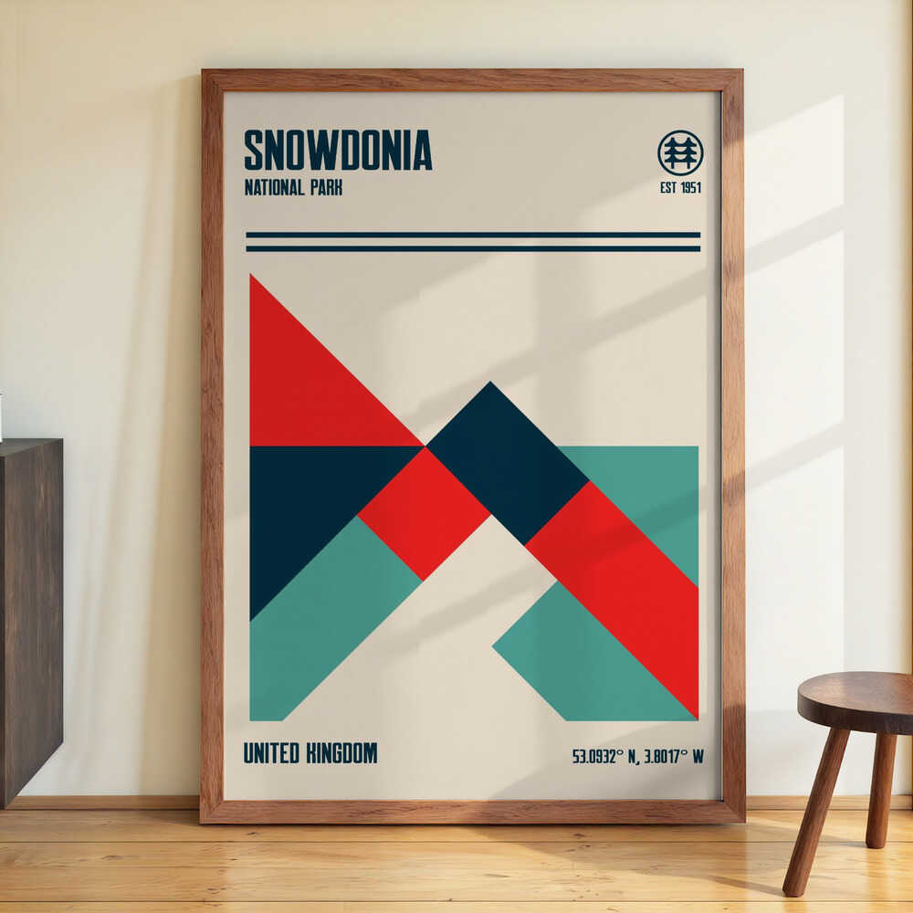 Snowdonia National Park Travel Poster by Retrodrome