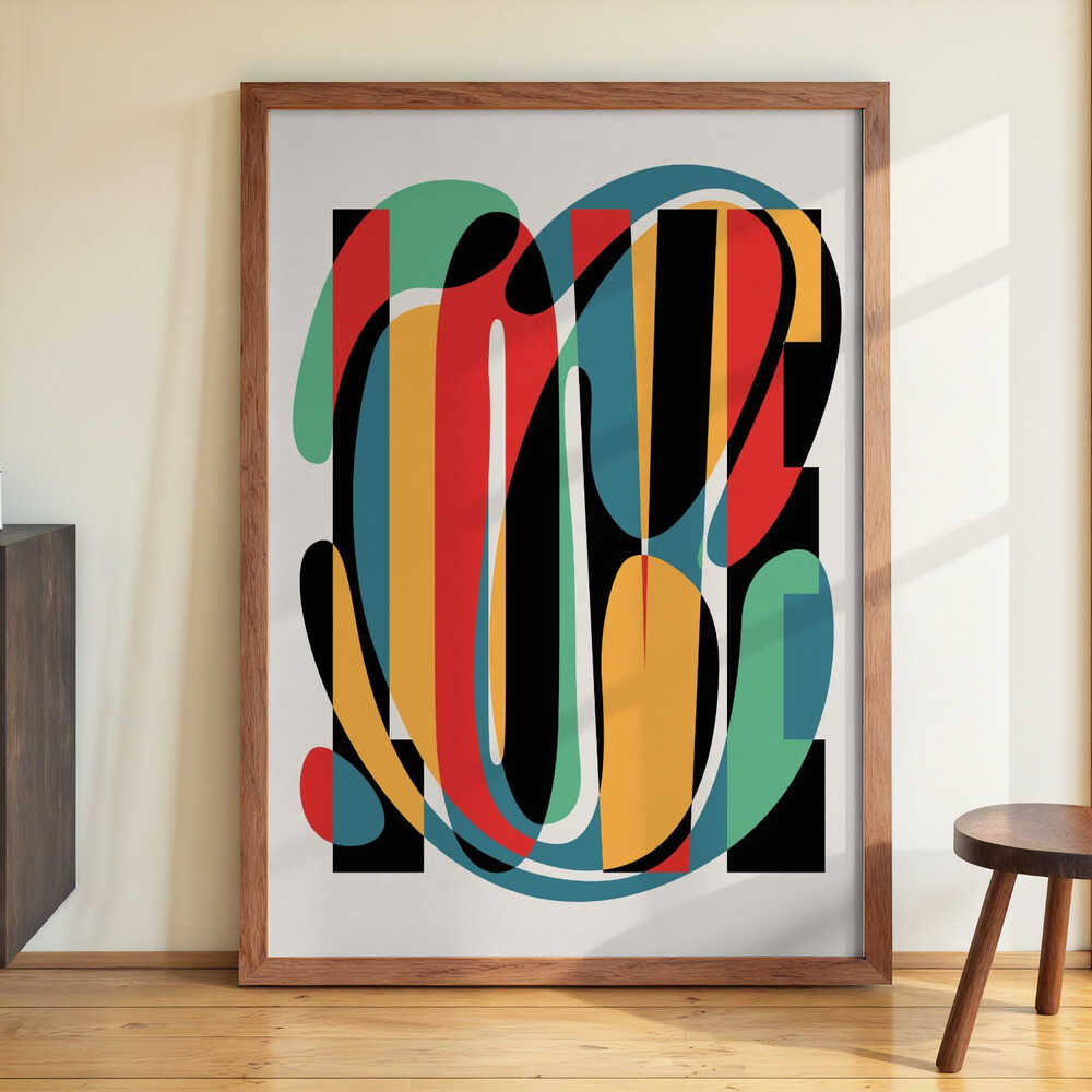 Love Abstract Design by Retrodrome