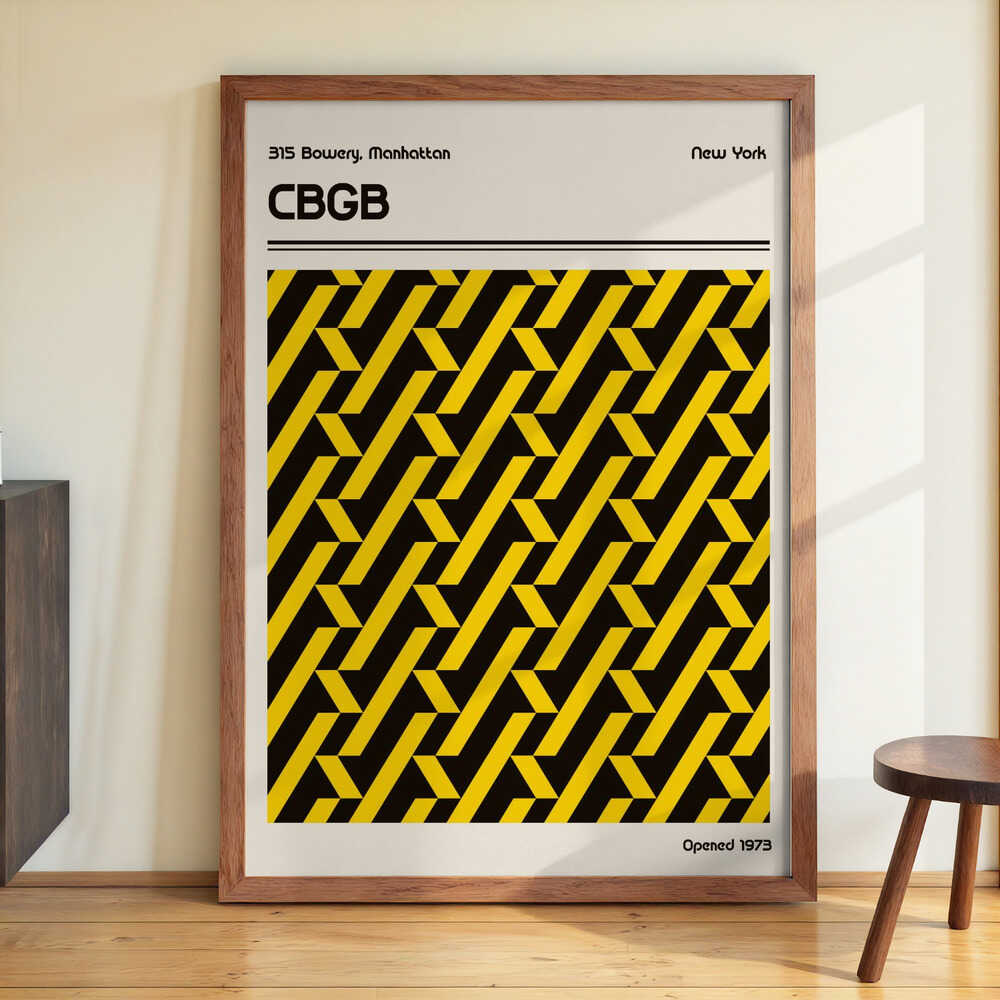 CBGB Veranstaltungsort Poster von Retrodrome