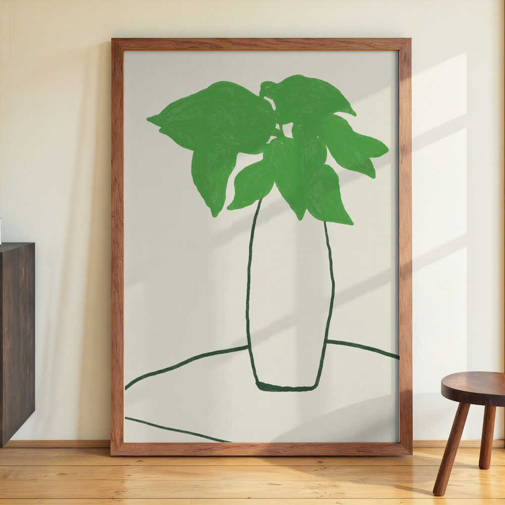 Green Leaves On The Table von Little Dean