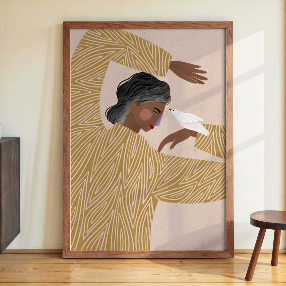 The Woman With a Bird by Bea Müller