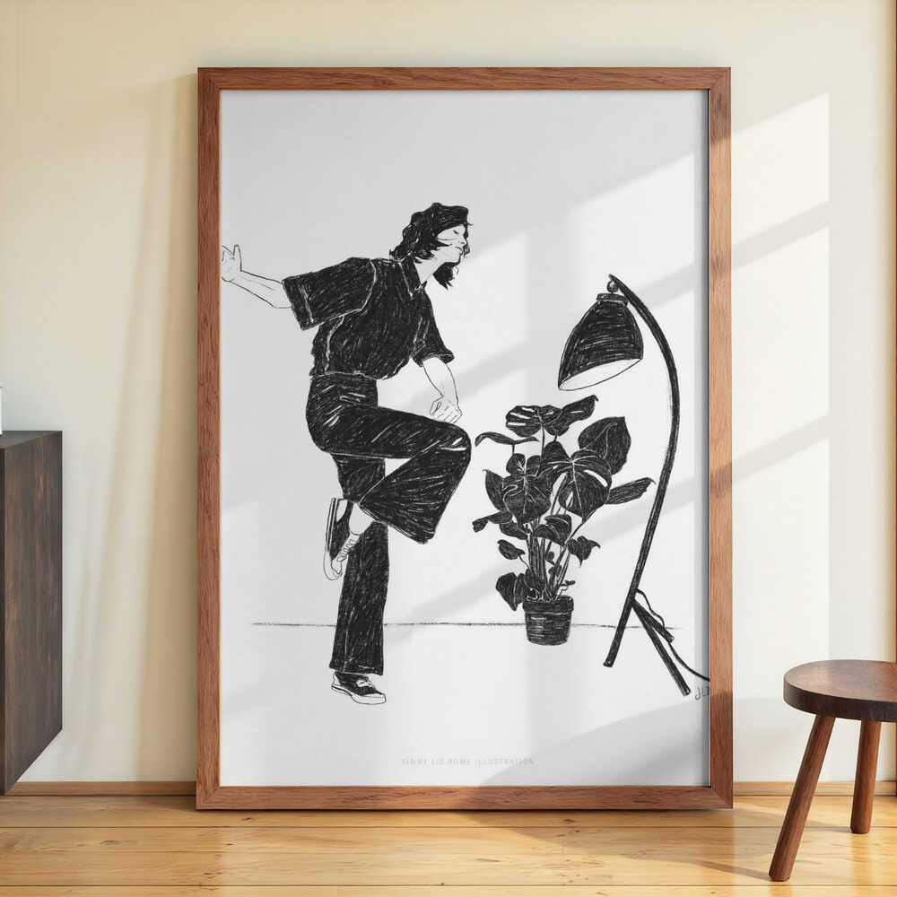 Jlr Dancingathome4 Blackandwhite by Jenny Liz Rome