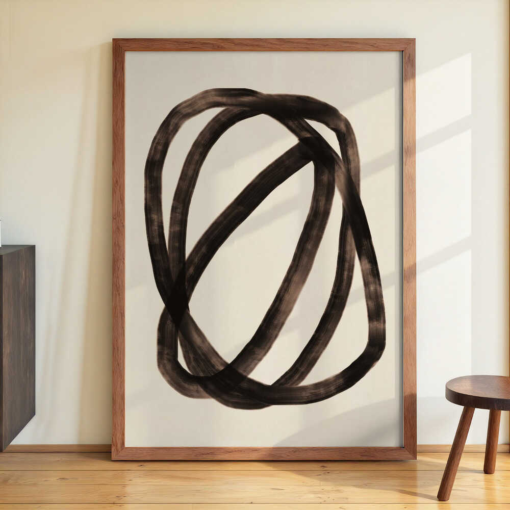 overlapping black loops by Little Dean