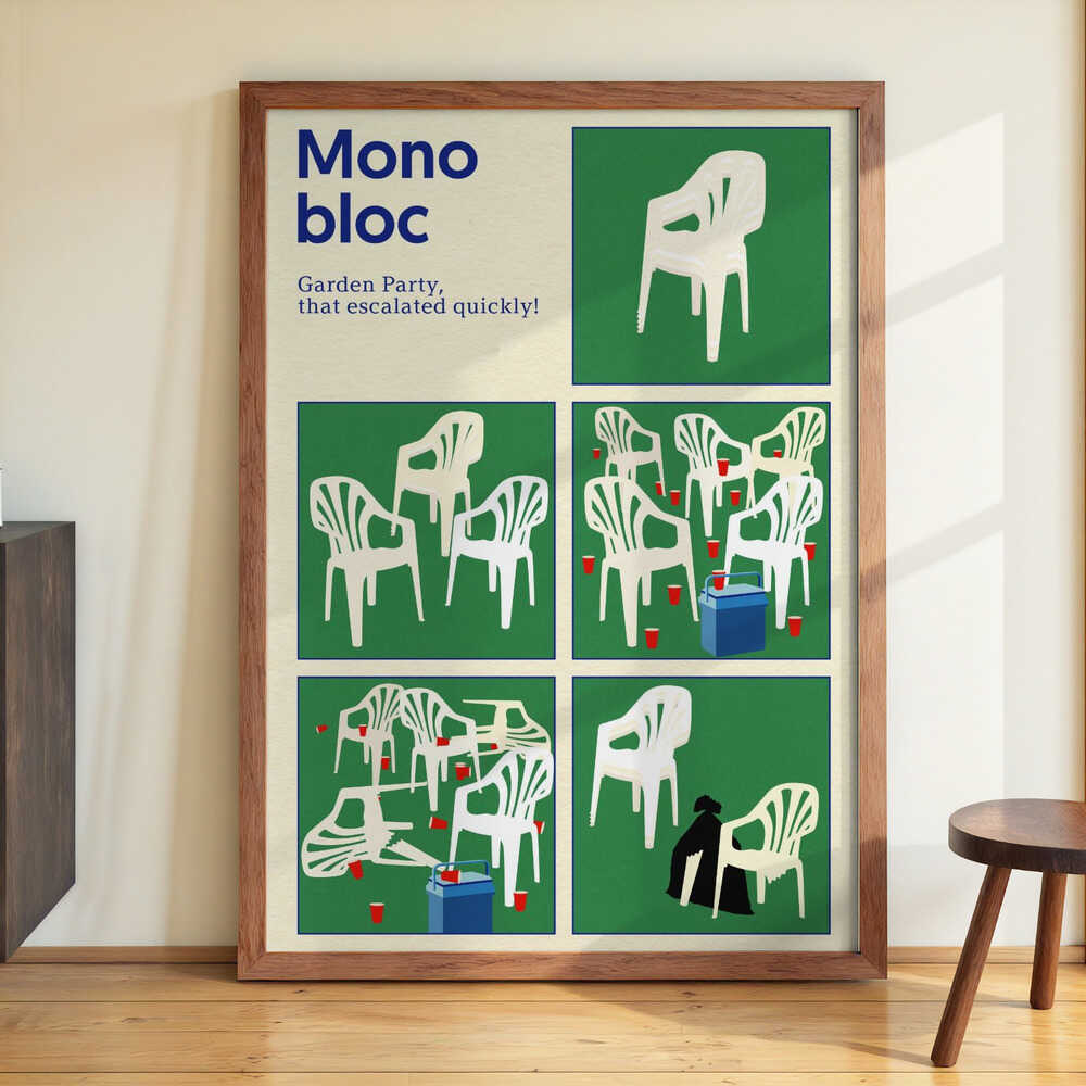 Poster Monobloc Five Squares by Rosi Feist