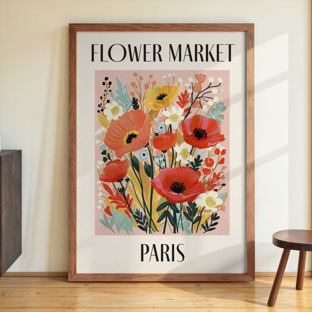 Flower Market Paris France by Dirkie Nell