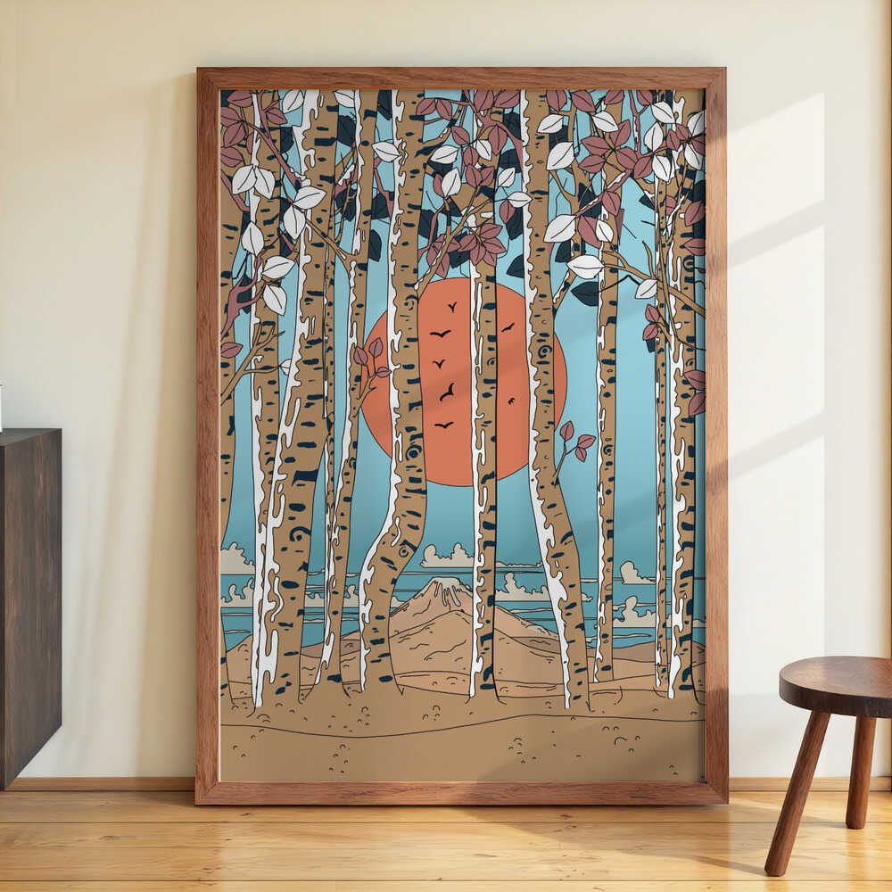 Japanische Birkenbäume von Nicholas